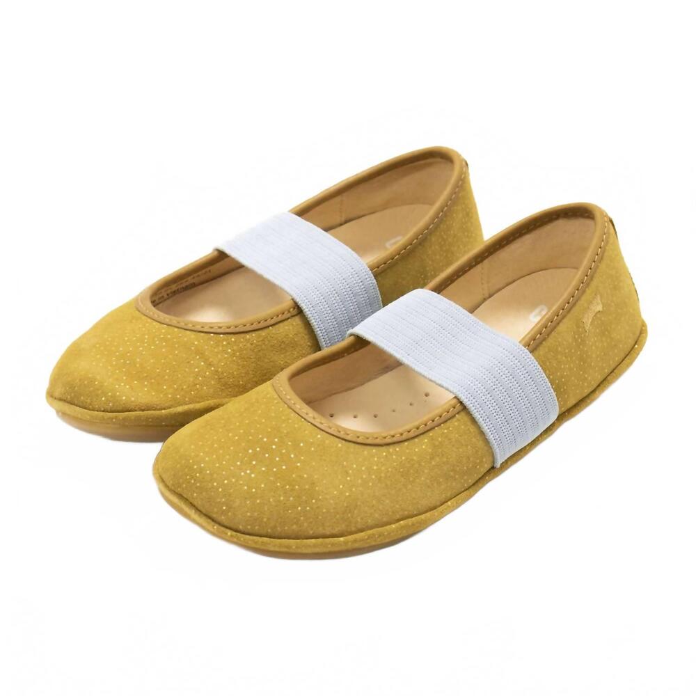 NEW CAMPER girl's right ballerina flats in brown